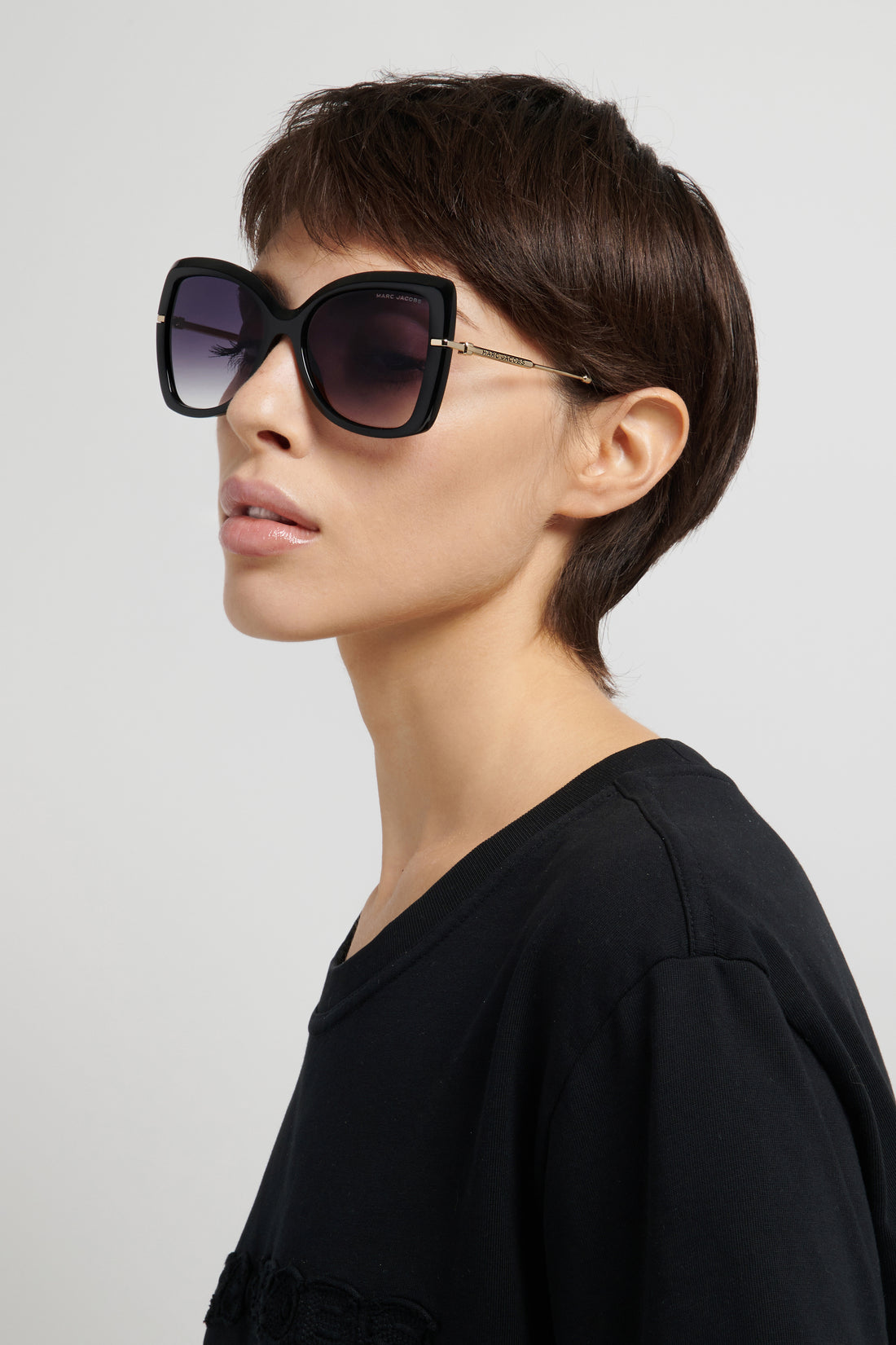 Sonnenbrillen marc jacobs marc 881/s 807 9o negro butterfly femenino größe 56mm - Detailansicht