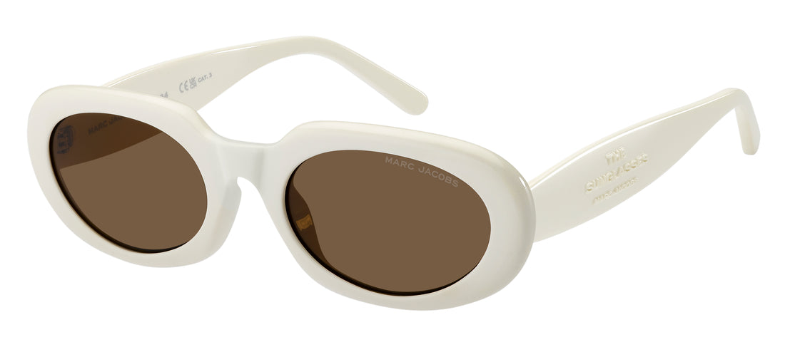 Óculos de sol marc jacobs marc 887/g/s szj 70 beige oval femenino tamanho 53mm - Vista principal