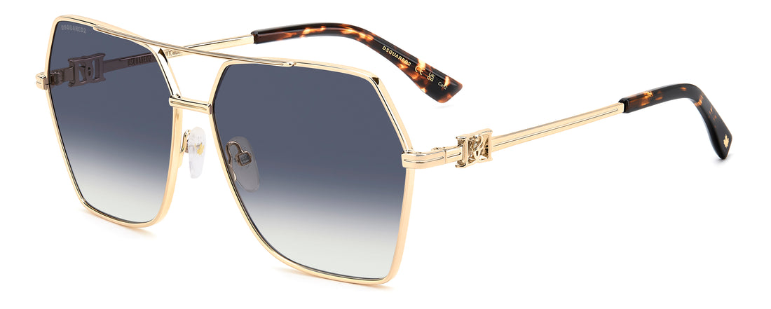 Occhiali da sole dsquared2 d2 0206/s 000 08 dorado butterfly femenino taglia 62mm - Vista principale