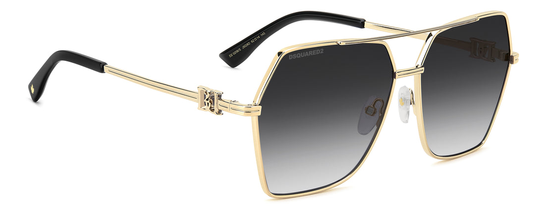 Sunglasses dsquared2 d2 0206/s j5g 9o dorado butterfly femenino size 62mm - Detailed view