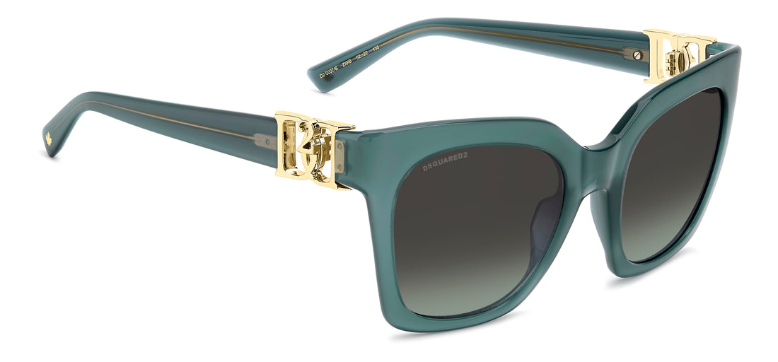 Sunglasses dsquared2 d2 0207/s zi9 ib verde cat eye femenino size 52mm - Detailed view