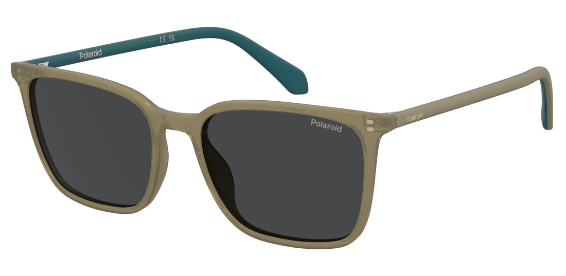 Óculos de sol polaroid pld 4207/s/x 79u m9 marron rectangular masculino tamanho 55mm - Vista principal