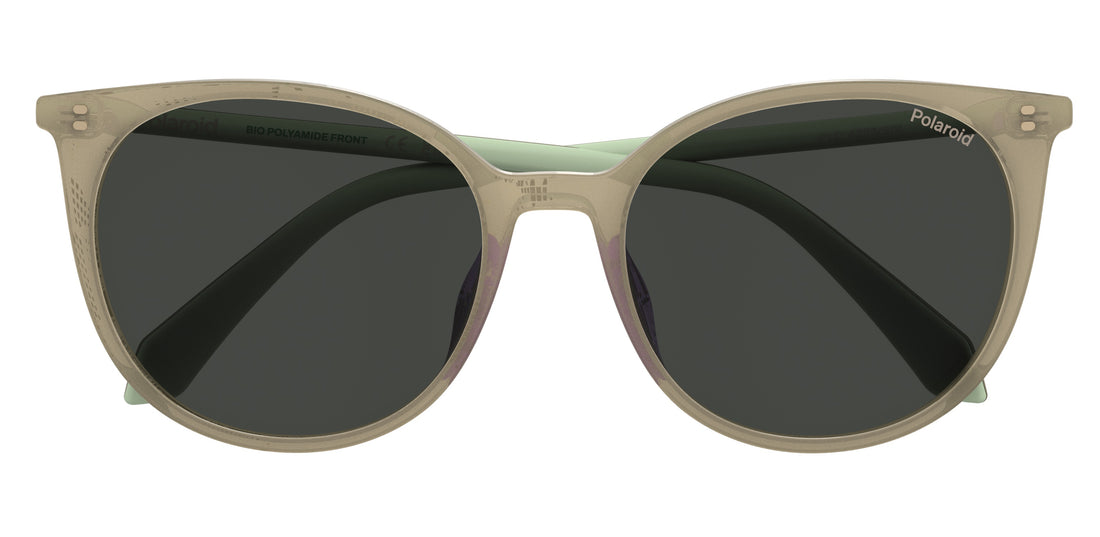 Occhiali da sole polaroid pld 4208/s/x 79u m9 marron cat eye femenino taglia 55mm - Vista dettagliata