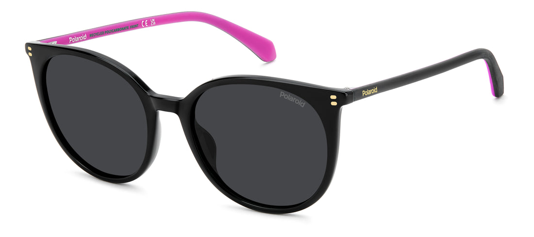 Óculos de sol polaroid pld 4208/s/x 807 m9 negro cat eye femenino tamanho 55mm - Vista principal