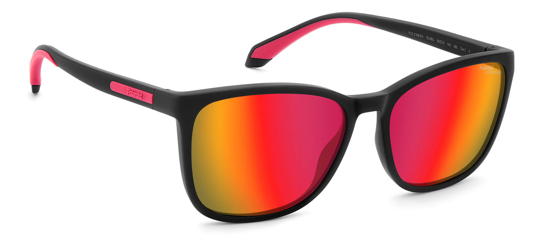 Occhiali da sole polaroid pld 2169/s/x blx bg negro square femenino taglia 56mm - Vista dettagliata