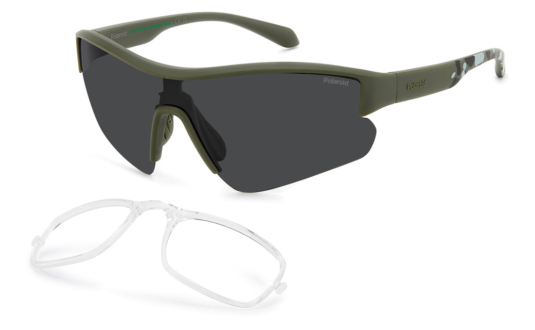 Óculos de sol polaroid pld 7061/ci/s dld m9 verde mask masculino tamanho 99mm - Vista principal