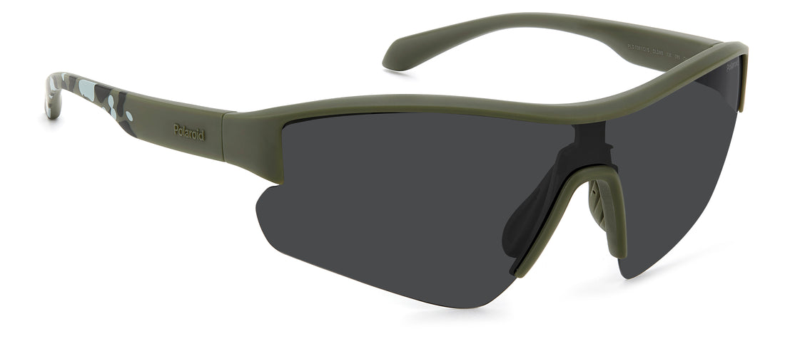 Óculos de sol polaroid pld 7061/ci/s dld m9 verde mask masculino tamanho 99mm - Vista de detalhe