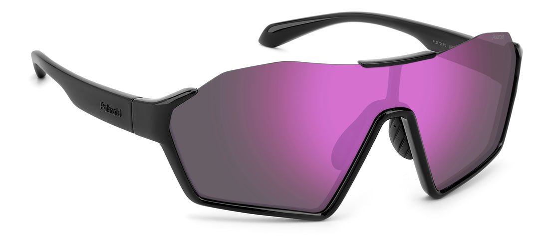 Óculos de sol polaroid pld 7062/s 807 ai negro mask masculino tamanho 99mm - Vista de detalhe