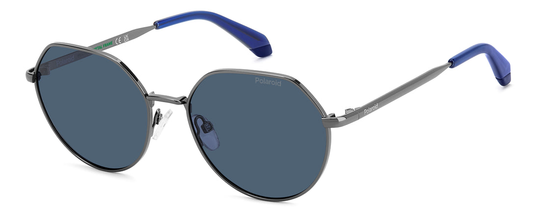 Sonnenbrillen polaroid kids pld 8074/s kj1 c3 plateado round infantil größe 54mm - Hauptansicht