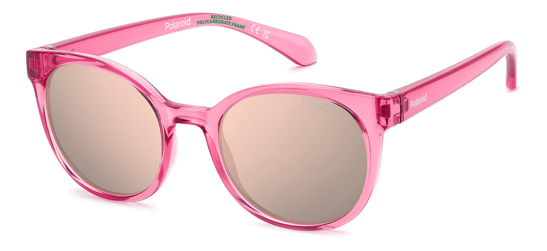 Sonnenbrillen polaroid kids pld 8076/s 35j jq rosa butterfly infantil größe 45mm - Hauptansicht