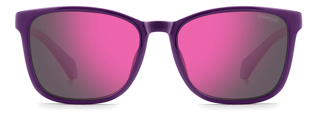 Sonnenbrillen polaroid kids pld 8077/s 0t7 ai burdeos rectangular infantil größe 49mm - Detailansicht