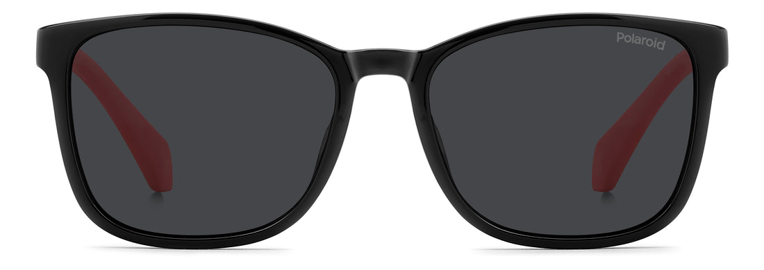 Sonnenbrillen polaroid kids pld 8077/s 807 m9 negro rectangular infantil größe 49mm - Detailansicht