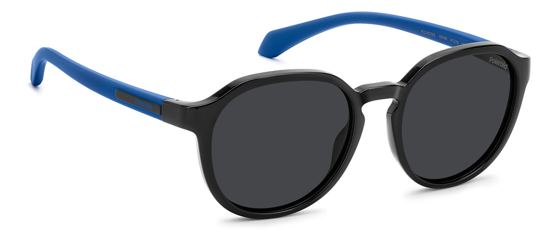Sonnenbrillen polaroid kids pld 8078/s 807 m9 negro pantos infantil größe 47mm - Detailansicht