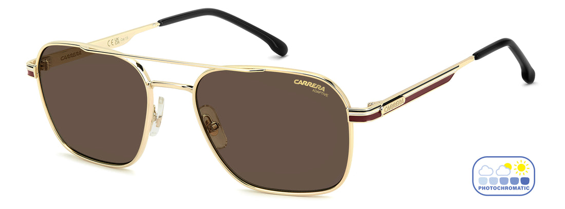 Occhiali da sole carrera 379/s noa ii dorado square masculino taglia 57mm - Vista dettagliata