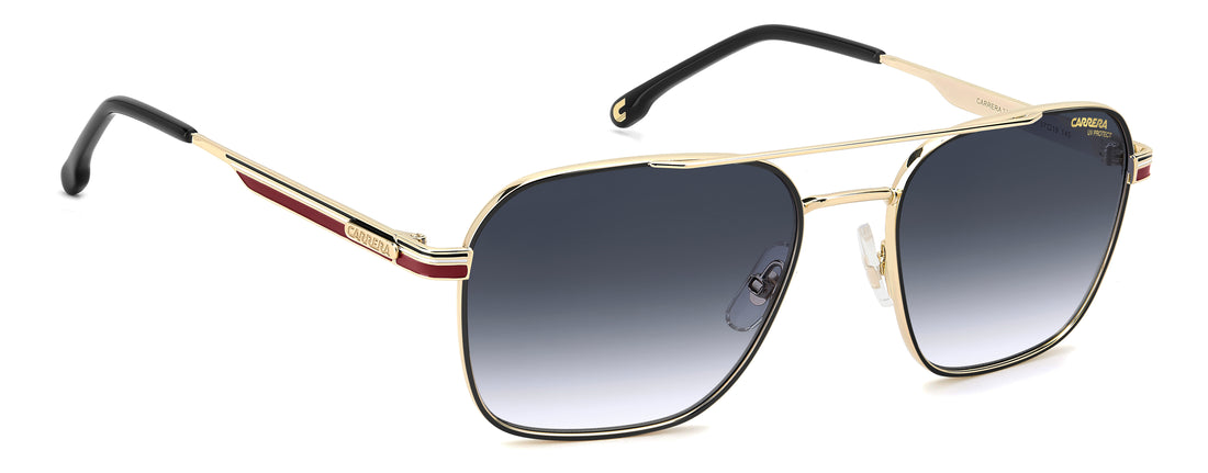 Occhiali da sole carrera 379/s w3j 08 dorado square masculino taglia 57mm - Vista dettagliata
