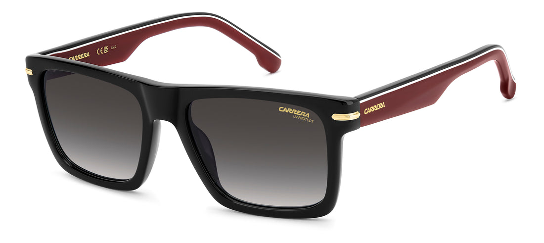 Sonnenbrillen carrera 378/s oit 9o negro rectangular masculino größe 55mm - Hauptansicht