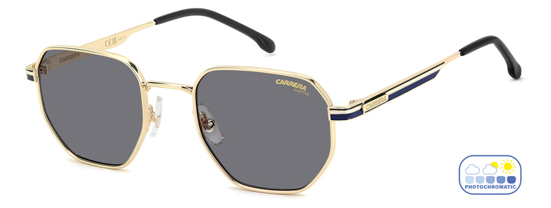 Occhiali da sole carrera 380/s lks 7o dorado square masculino taglia 52mm - Vista dettagliata