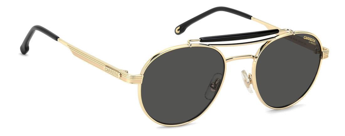Occhiali da sole carrera 381/s j5g ir dorado round masculino taglia 52mm - Vista dettagliata