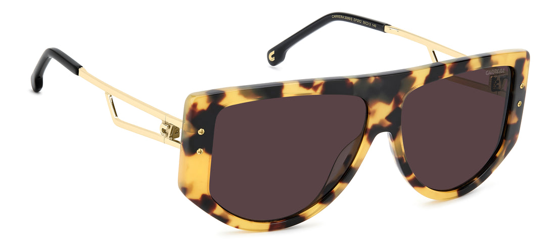 Gafas de sol carrera 3099/s epz k2 amarillo square femenino talla 59mm - Vista de detalle