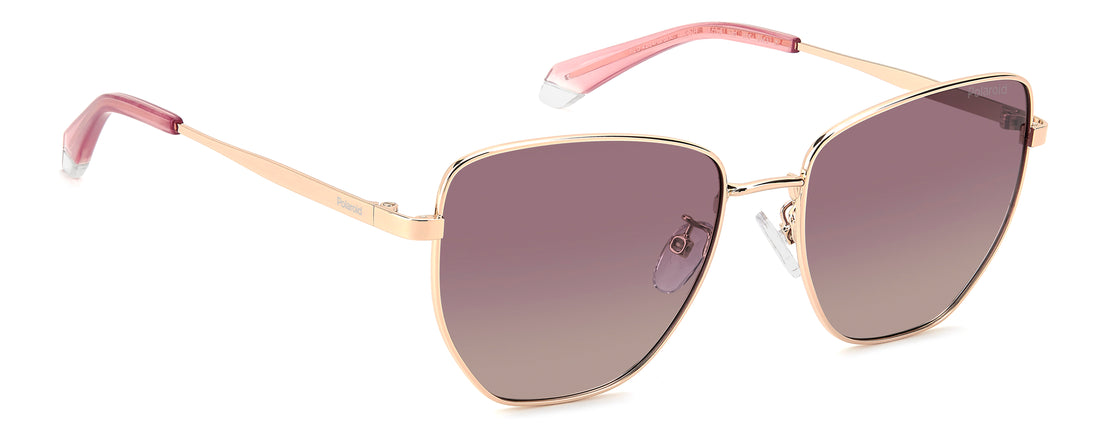 Occhiali da sole polaroid pld 4204/g/s/x ddb jr dorado square femenino taglia 56mm - Vista dettagliata