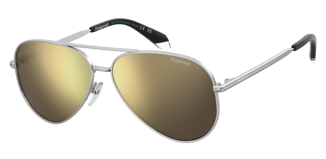 Sonnenbrillen polaroid kids pld 8073/s 010 lm plateado pilot infantil größe 55mm - Hauptansicht