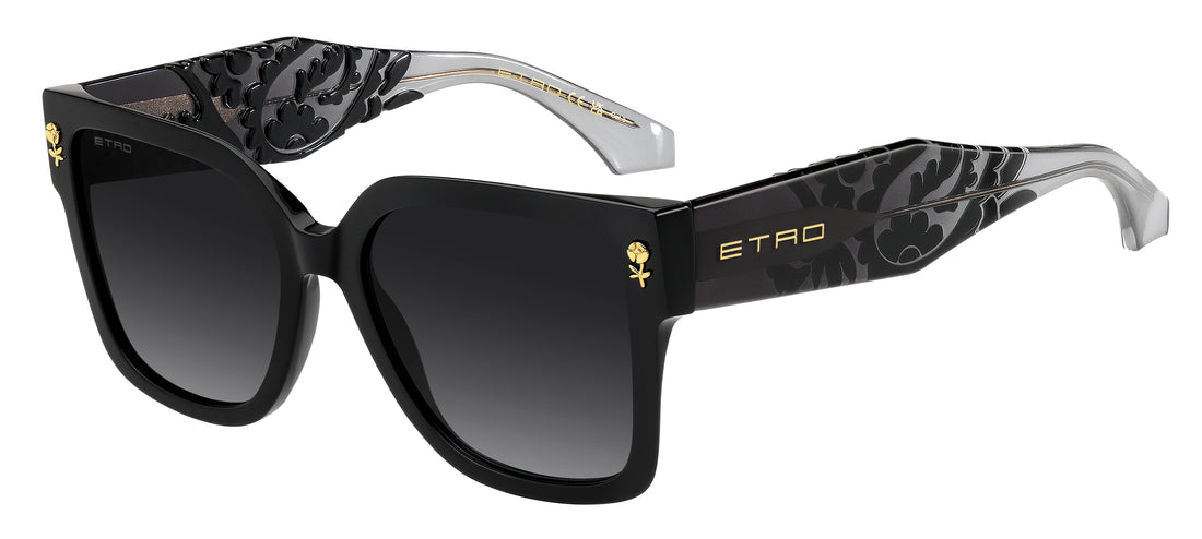 Óculos de sol etro 0127/s 807 9o negro square femenino tamanho 57mm - Vista principal