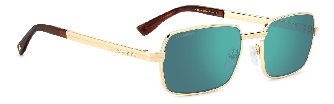 Occhiali da sole dsquared2 d2 0192/s 000 mt dorado oval masculino taglia 58mm - Vista dettagliata