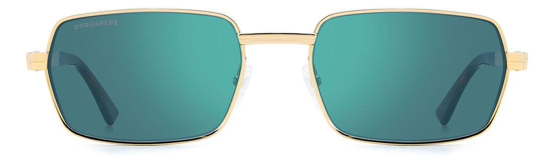 Sunglasses dsquared2 d2 0192/s 000 mt dorado oval masculino size 58mm - Detailed view