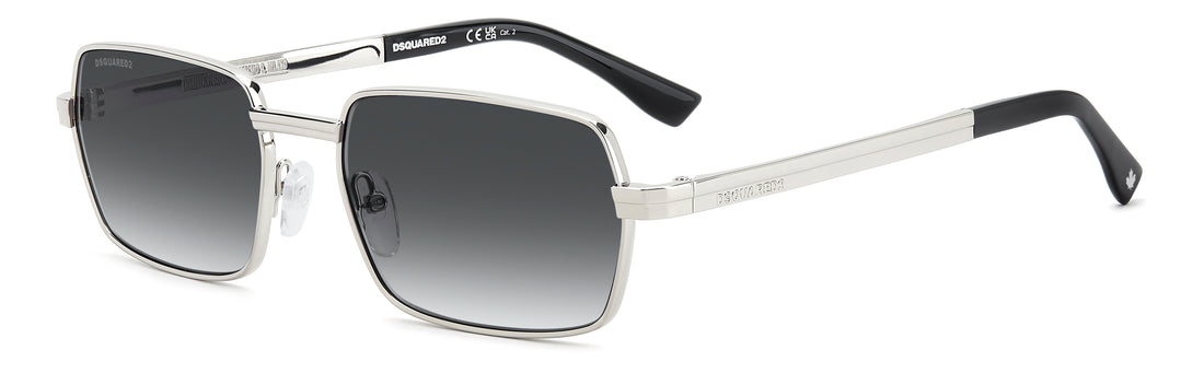 Occhiali da sole dsquared2 d2 0192/s 010 9o plateado oval masculino taglia 58mm - Vista principale