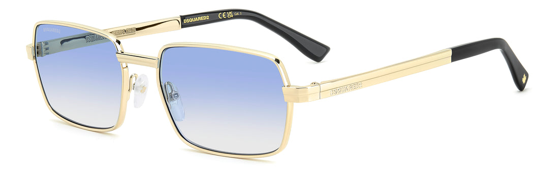 Occhiali da sole dsquared2 d2 0192/s j5g st dorado oval masculino taglia 58mm - Vista principale