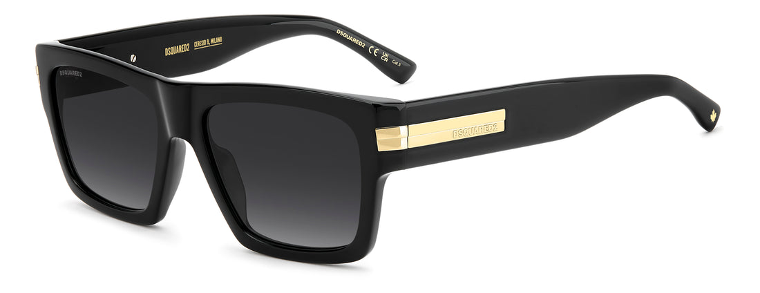 Occhiali da sole dsquared2 d2 0198/s 807 9o negro square masculino taglia 55mm - Vista principale