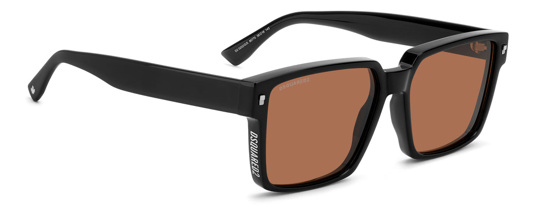 Occhiali da sole dsquared2 d2 0202/g/s 807 70 negro square masculino taglia 58mm - Vista dettagliata