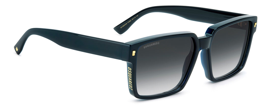 Sunglasses dsquared2 d2 0202/g/s pjp 9o azul square masculino size 58mm - Detailed view