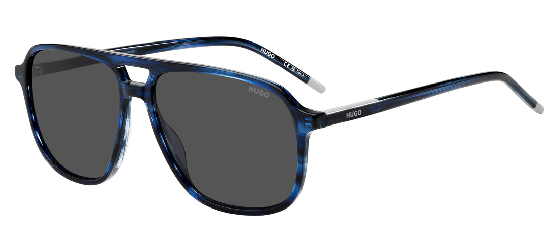 Occhiali da sole hugo hg 1398/s 38i ir azul square masculino taglia 58mm - Vista principale