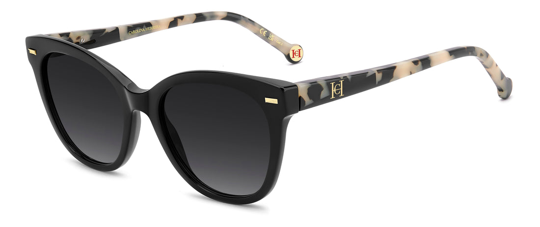 Gafas de sol carolina herrera her 0360/s tcb 9o negro square femenino talla 53mm - Vista principal