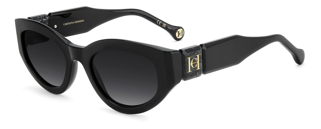 Gafas de sol carolina herrera her 0370/s 807 9o negro oval femenino talla 52mm - Vista principal