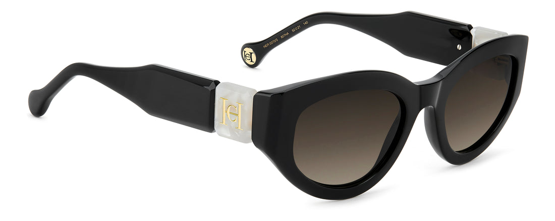Gafas de sol carolina herrera her 0370/s 807 ha negro oval femenino talla 52mm - Vista de detalle
