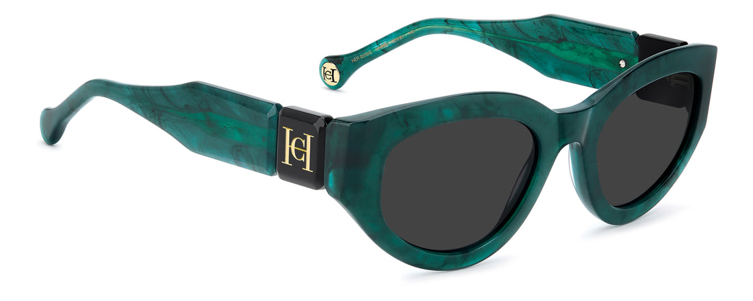 Gafas de sol carolina herrera her 0370/s uhp ir verde oval femenino talla 52mm - Vista de detalle