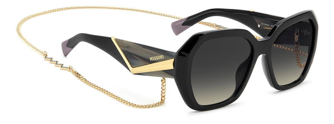 Gafas de sol missoni mis 0268/g/s 807 pr negro square femenino talla 55mm - Vista de detalle