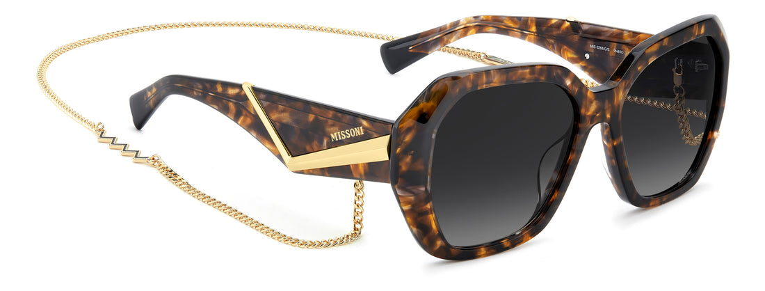 Gafas de sol missoni mis 0268/g/s 9n4 9o havana square femenino talla 55mm - Vista de detalle