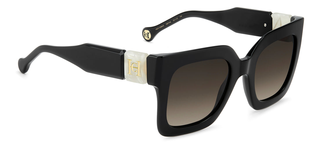Gafas de sol carolina herrera her 0369/s gby ha negro square femenino talla 52mm - Vista de detalle
