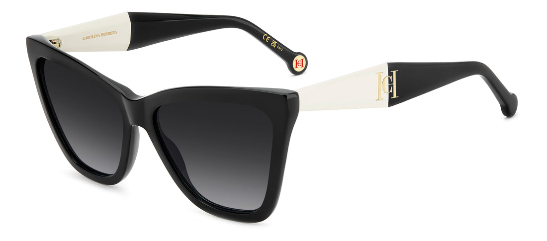 Gafas de sol carolina herrera her 0374/s 80s 9o negro cat eye femenino talla 59mm - Vista principal