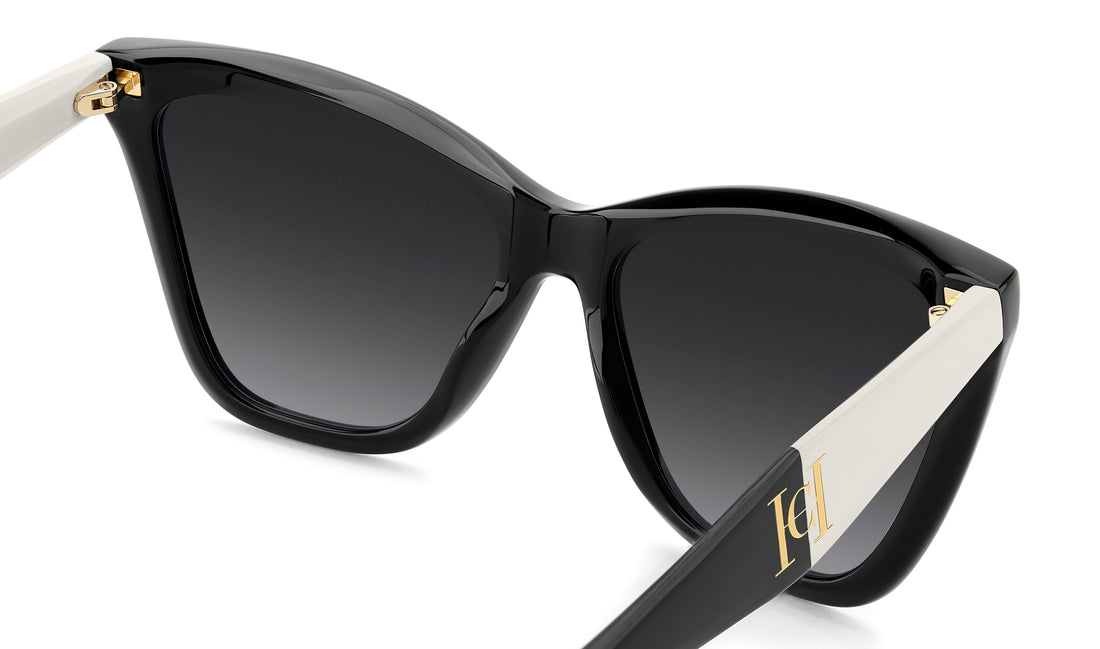 Gafas de sol carolina herrera her 0374/s 80s 9o negro cat eye femenino talla 59mm - Vista de detalle