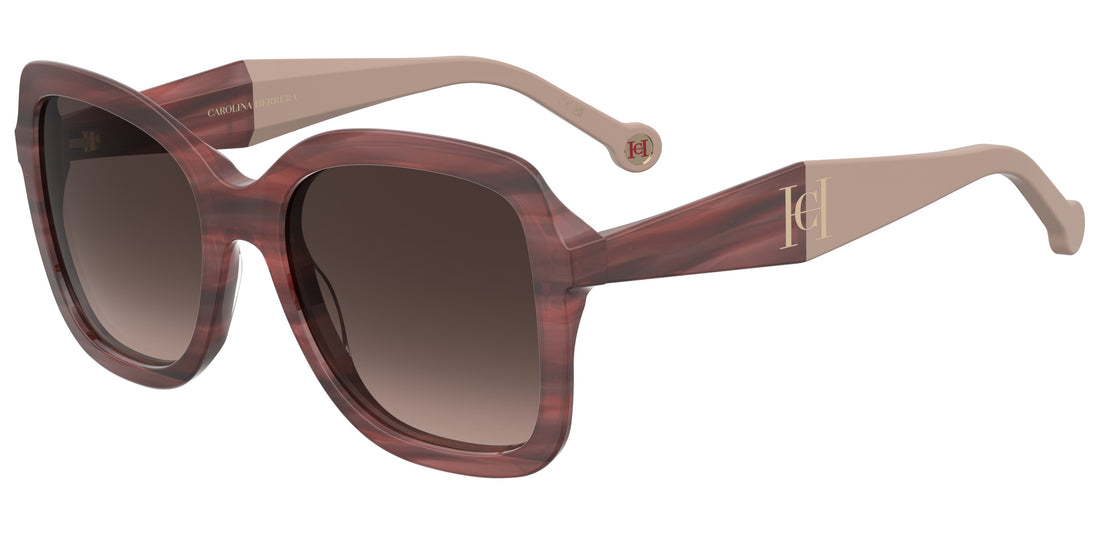 Occhiali da sole carolina herrera her 0373/s 1zx ha rosa square femenino taglia 56mm - Vista principale