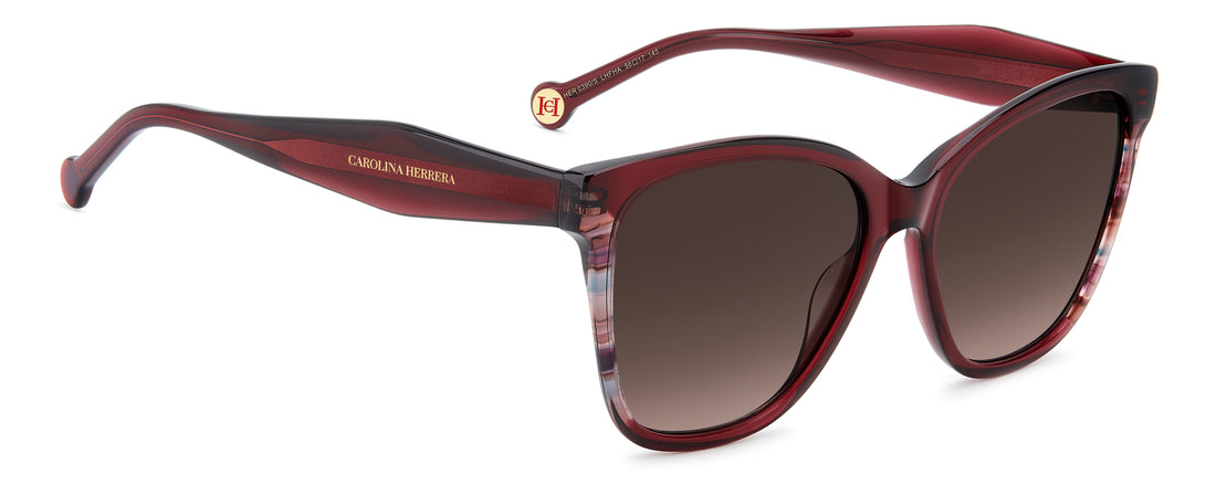 Occhiali da sole carolina herrera her 0390/s lhf ha burdeos butterfly femenino taglia 56mm - Vista dettagliata
