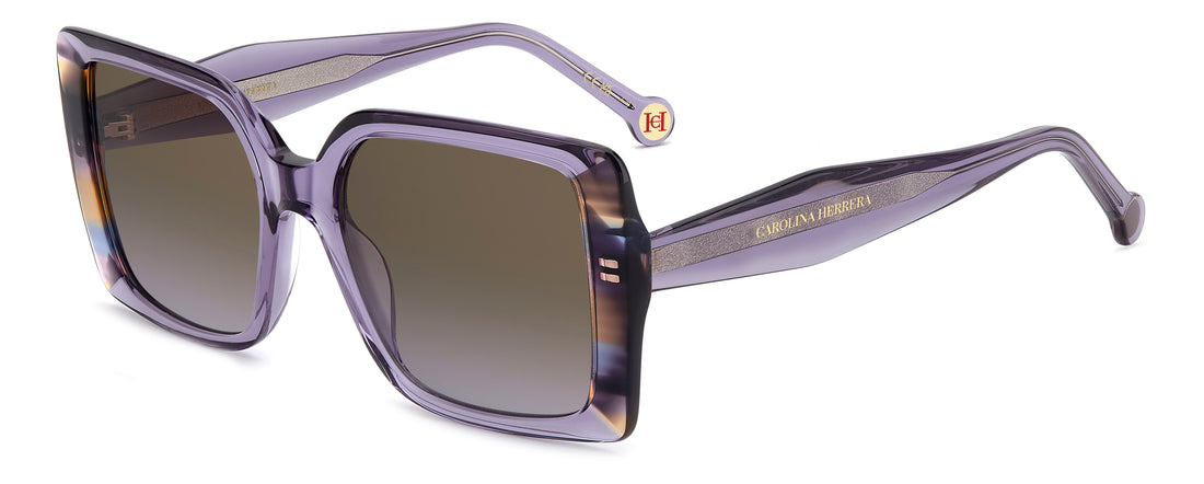 Sonnenbrillen carolina herrera her 0391/s 789 qr violeta rectangular femenino größe 54mm - Hauptansicht