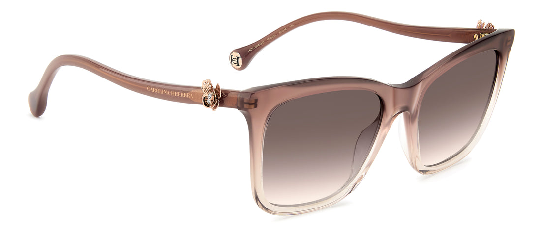 Gafas de sol carolina herrera her 0394/g/s fwm 3x beige rectangular femenino talla 55mm - Vista de detalle