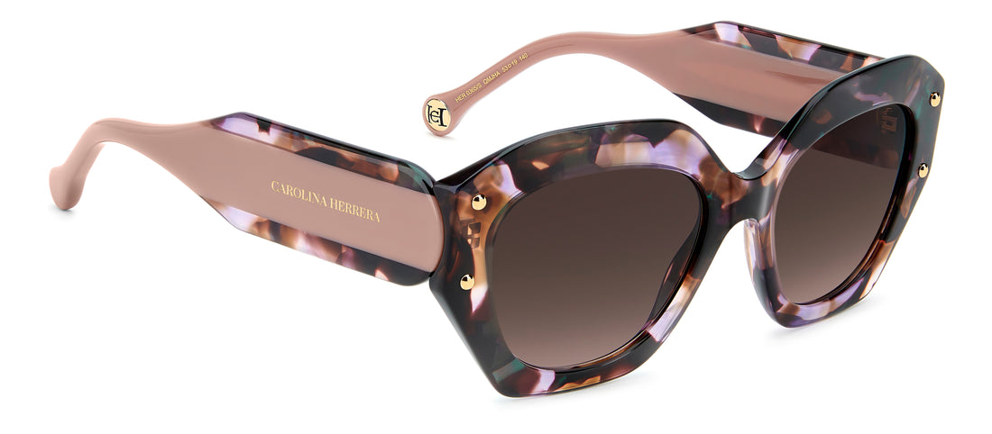 Sonnenbrillen carolina herrera her 0365/s qmj ha havana square femenino größe 53mm - Detailansicht