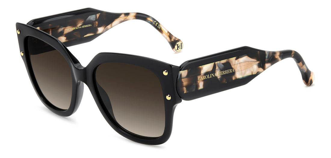 Gafas de sol carolina herrera her 0366/s 807 ha negro square femenino talla 55mm - Vista principal