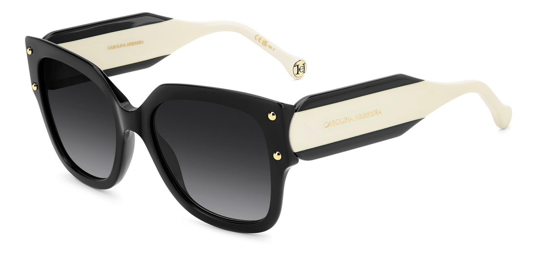Gafas de sol carolina herrera her 0366/s 80s 9o negro square femenino talla 55mm - Vista principal